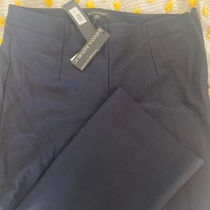 Side zip pants dark blue